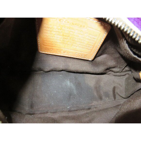 Coach 2001Cream & Tan Demi Baguette Bag in Signature C Canvas & Vachetta Leather - Picture 7 of 11